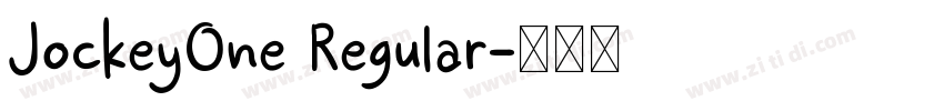 JockeyOne Regular字体转换